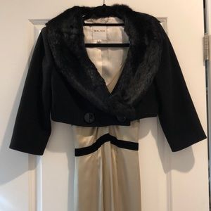 Beautiful cropped faux fur jacket